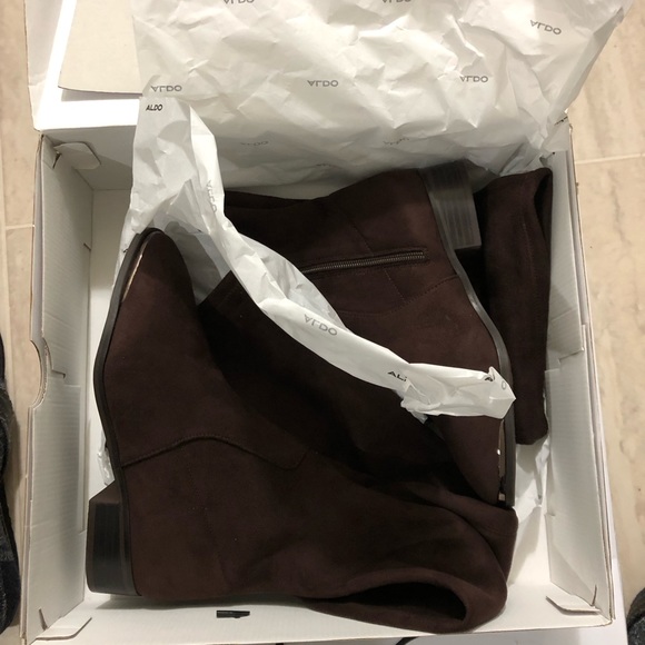 Russet Brown ALDO SEVAUNNA Tall Dress Shoes/Boots for Women. Size 6.5 US. - Picture 3 of 10